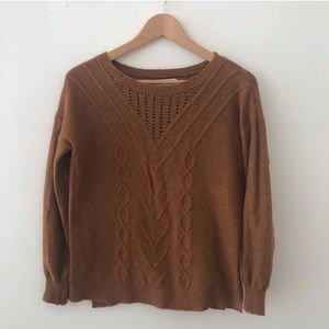 Lucky brand cable knit pullover sweater - Sz xs